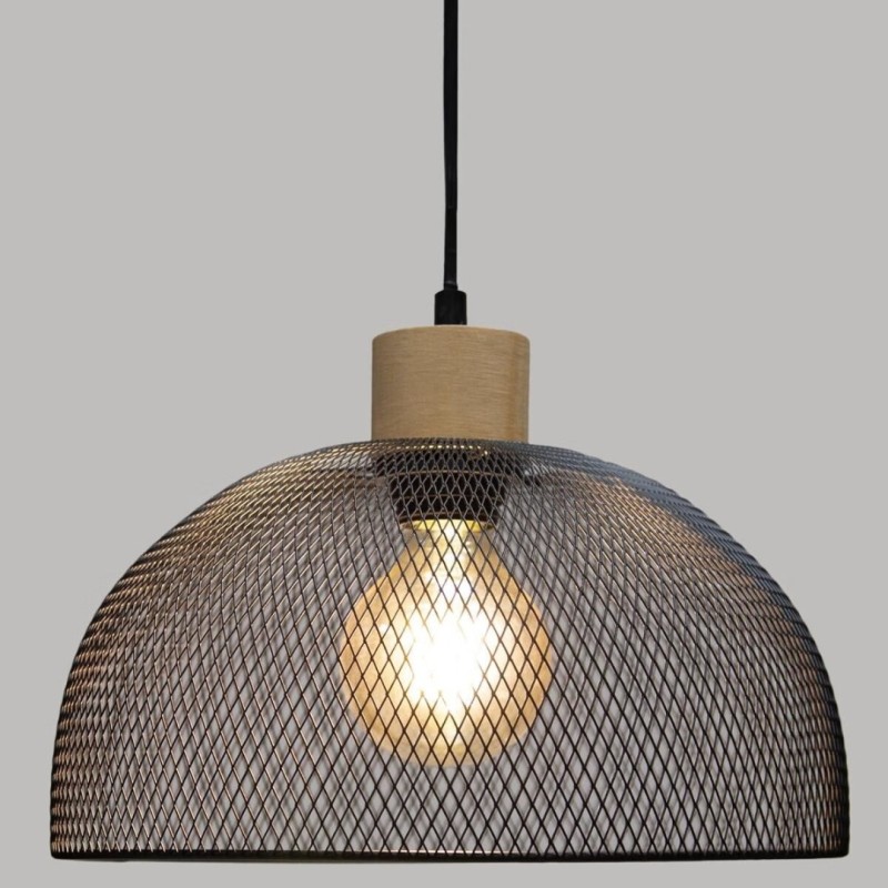 Suspensie Sam, metal, negru, 1XE27, D.30 cm, 168218