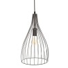 Suspensie Rita, metal, negru, 1XE27, D.19 cm, 168219