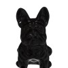 Statuie Bulldog, ceramică, neagră, H.12 cm, 168329A