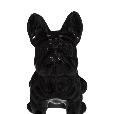 Statuie Bulldog, ceramică, neagră, H.12 cm, 168329A