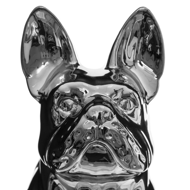 Statuie Bulldog, ceramică, argint, H.12 cm, 168329B