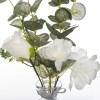 Eucalipt artificial, vaza sticla, H.39 cm, 168546