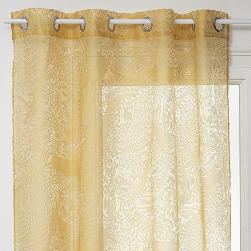 Perdea Devo, poliester, galben mustar, 140x240 cm, 168810R