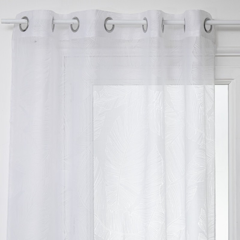 Perdea Devo, poliester, alba, 140x240 cm, 168810Z