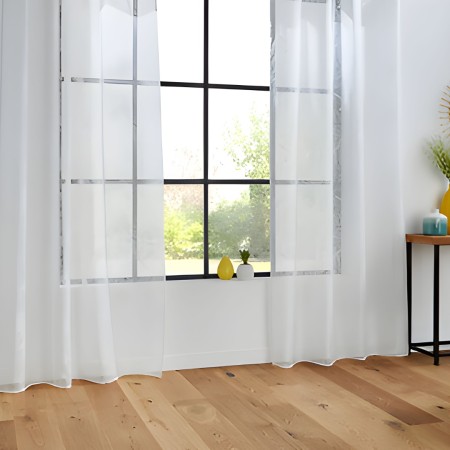 Perdea Devo, poliester, alba, 140x240 cm, 168810Z