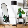 Oglinda Sophie, cu suport pe podea, cadru metal negru, H.140 cm, 169353