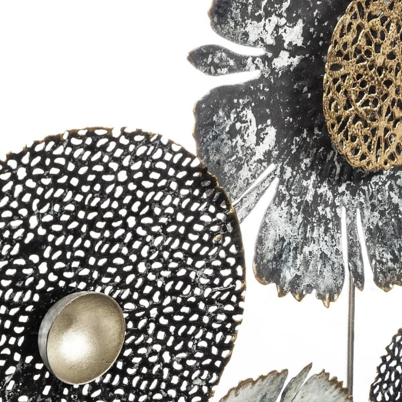 Decoratiune de perete Fiore, metal, 50X50 cm, 169391