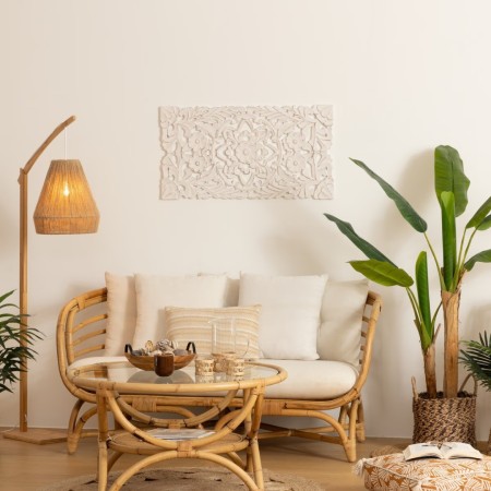 Decoratiune de perete Fanny, MDF sculptat, 85x45 cm, Fanny, 169399