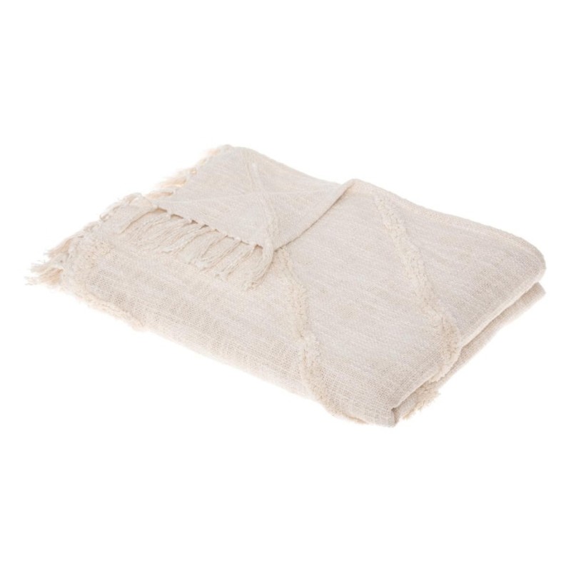 Cuvertura pat Inca, bumbac, ivoar, 130x180 cm, 172463A