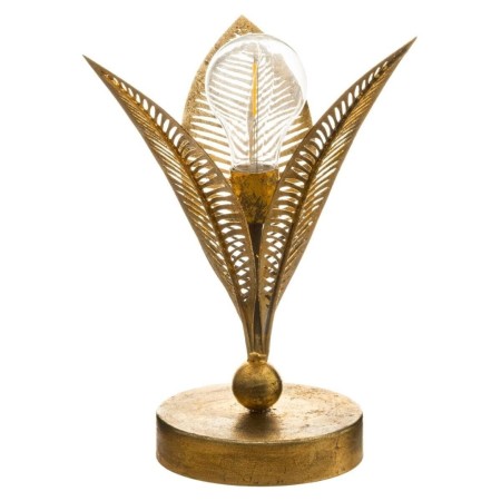 Lampa de masa Leaf, metal, auriu, H.25 cm, 173286