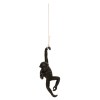 Statueta de maimuță suspendată Safari, rășină, negru, H.39 cm, 173434