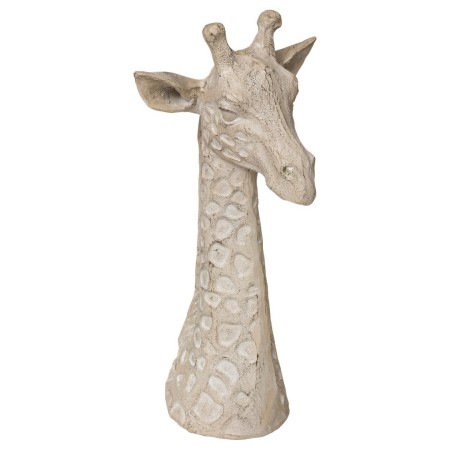Statueta Cap de girafa, negru/bej, H.32 cm, 173499
