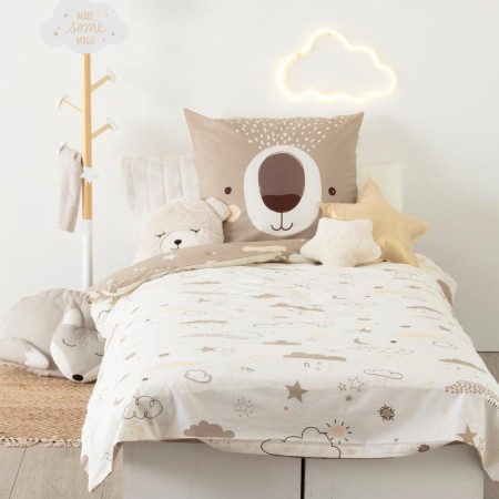 Set lenjerie de pat pentru copii Bear, bumbac, multicolor, 140x200 cm, 174018F