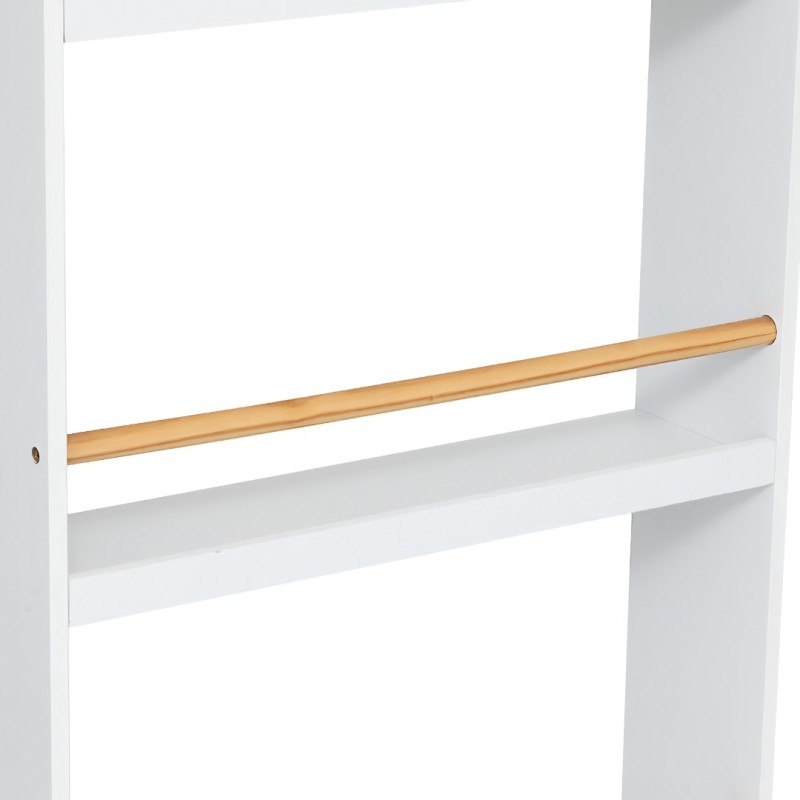 Etajera copii alba, lemn de pin si MDF, Alette, H. 118 cm, 174087