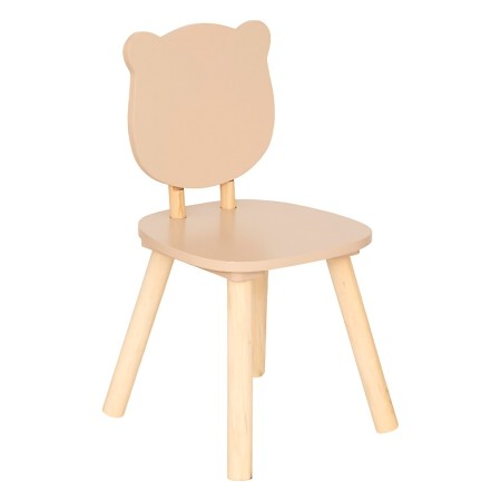 Scaun copii Bear, MDF, bej, H.49 cm, 174315C 