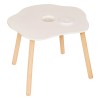 Masa copii Organic, lemn, MDF, alba, L.55 cm, 174318D