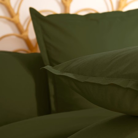 Fata de perna, bumbac, verde khaki, 63x63 cm, 178570H