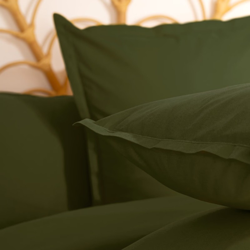 Fata de perna, bumbac, verde khaki, 63x63 cm, 178570H