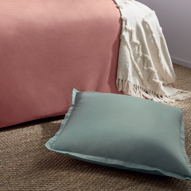 Fata de perna, bumbac, verde celadon, 63x63 cm, 178570K
