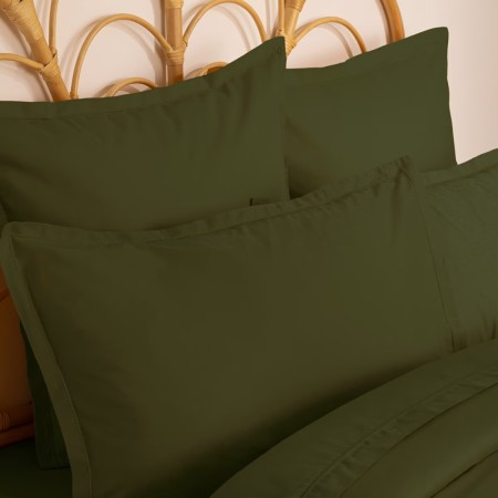 Fata de perna, bumbac, verde khaki, 50x70 cm, 178571H