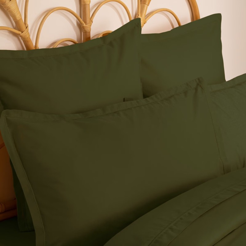 Fata de perna, bumbac, verde khaki, 50x70 cm, 178571H