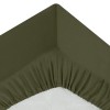Husa saltea, bumbac, verde khaki, 90x190 cm, 178572H