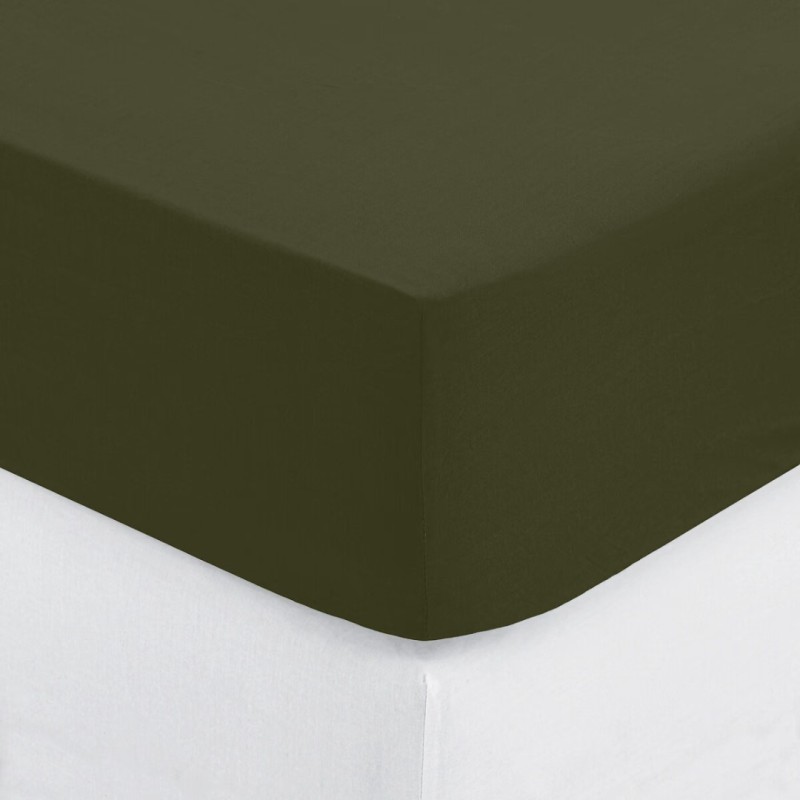 Husa saltea, bumbac, verde khaki, 90x190 cm, 178572H