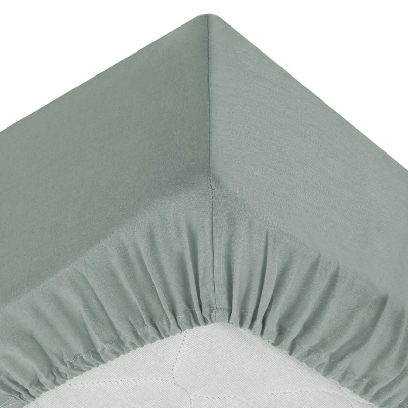 Husa saltea, bumbac, verde celadon, 90x190 cm, 178572K
