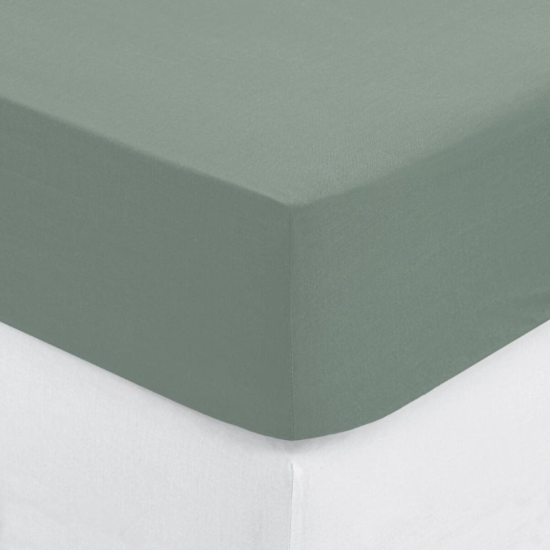 Husa saltea, bumbac, verde celadon, 90x190 cm, 178572K