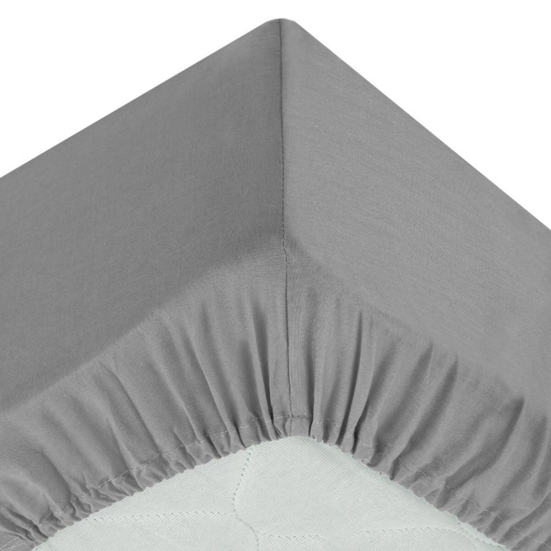 Husa saltea, bumbac, gri, 140x190 cm, 178573B