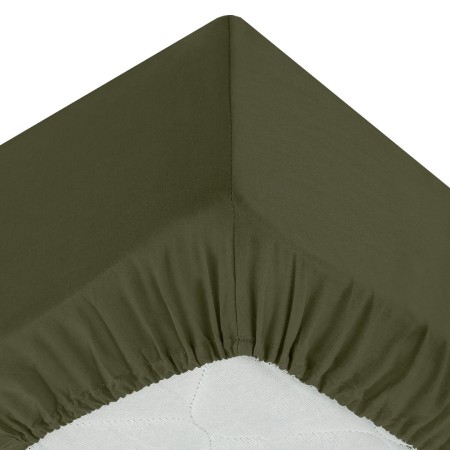 Husa saltea, bumbac, verde khaki, 140x190 cm, 178573H
