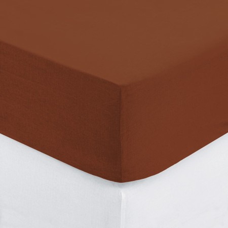 Husa saltea, bumbac, caramiziu, 160x200 cm, 178574C