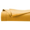 Cearceaf de pat, bumbac, galben mustar, 180x290 cm, 178575R