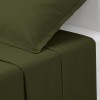 Cearceaf de pat, bumbac, verde khaki, 240x290 cm, 178576H
