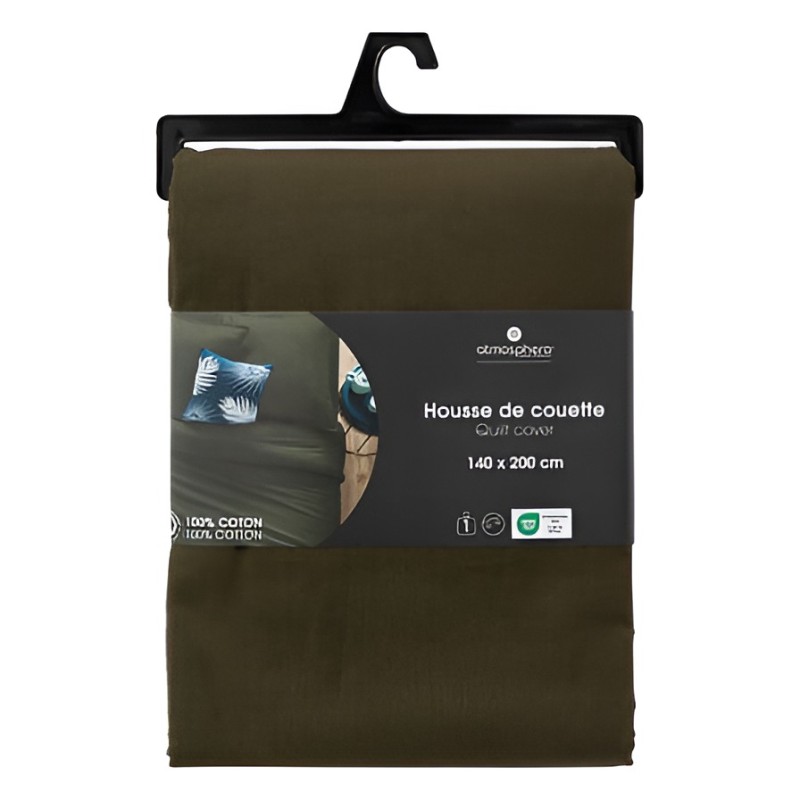 Husa pilota, bumbac, verde khaki, 140x200 cm, 178577H