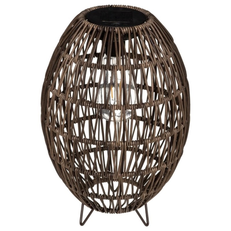 Lampa solara exterior Ravi, metal, polipropilena, bej, H.32 cm, 178901