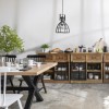 Scaun dining Isabel, lemn, negru, H.87 cm, 179169B