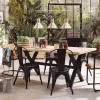 Scaun dining Niko, metal, negru, H.85 cm, 179176A