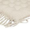 Perna pentru scaun Macrame, bumbac, ivoar, 40x40 cm, 181029A