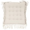 Perna pentru scaun Macrame, bumbac, ivoar, 40x40 cm, 181029A