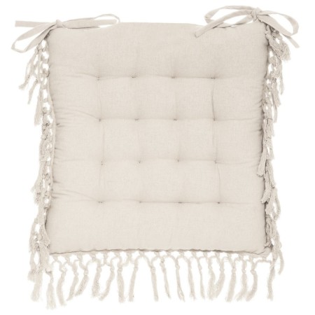 Perna pentru scaun Macrame, bumbac, ivoar, 40x40 cm, 181029A