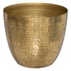 Ghiveci Oasis, metal, auriu, D.18 cm, 181408