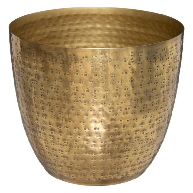 Ghiveci Oasis, metal, auriu, D.18 cm, 181408