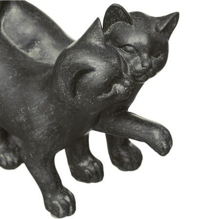 Statueta Cuplu pisicuțe, rășină, H.15 cm, 182310