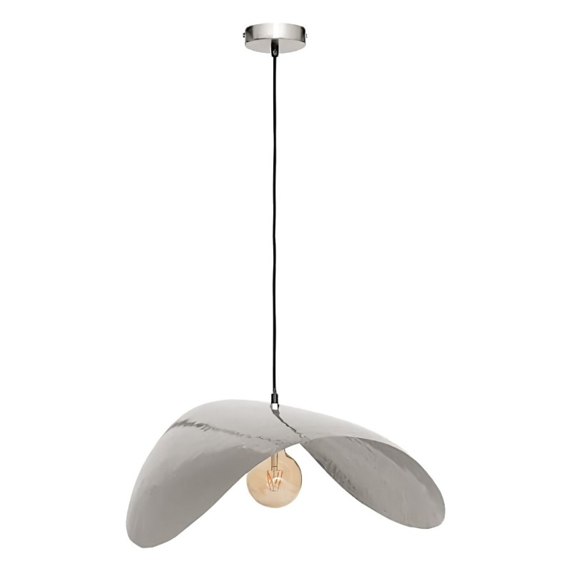 Suspensie Arlo, metal, argintiu, 1XE27, L.76 cm, 182488A