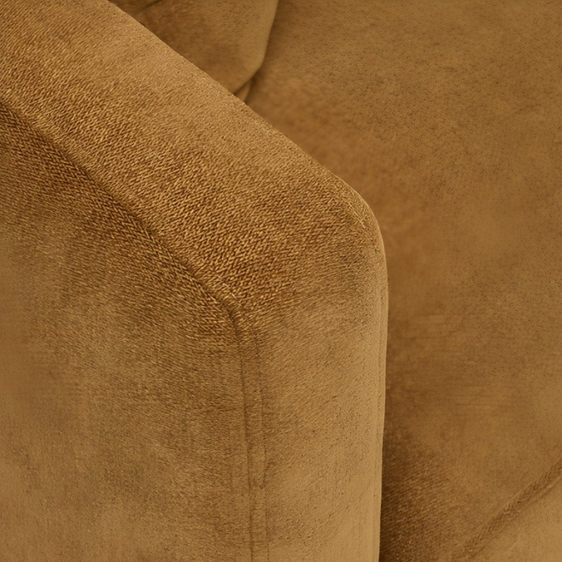 Canapea Candice, catifea, maro bronz, 3 locuri, 184935F