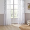 Perdea Voilage, poliester, verde, 140x240 cm, 185238B