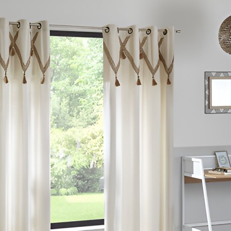Draperie Carmen, bumbac, bej, 140x260 cm, 185248