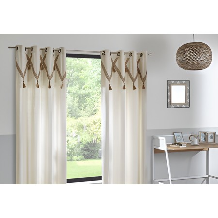 Draperie Carmen, bumbac, bej, 140x260 cm, 185248