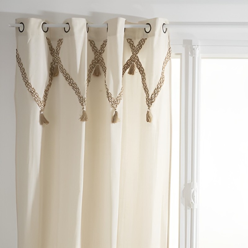 Draperie Carmen, bumbac, bej, 140x260 cm, 185248
